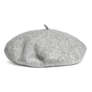 Felt grey beret